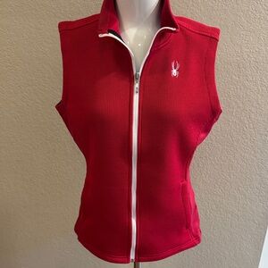 Spyder Women's fuchsia, pink women’s size large Zip-Up Vest new without tags